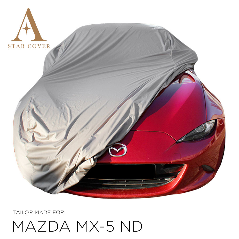 Autoabdeckung Winter für Mazda MX-5, Autoabdeckung Outdoor, Autoabdeckung  Wasserdicht Atmungsaktiv, UV Schutz Staubdicht Winddichte Allwetterschutz