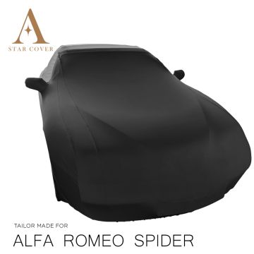 Alfa Romeo 916 Spider Indoor Abdeckung - Spiegeltaschen - Schwarz