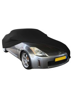 Indoor Autoabdeckung passend für Nissan 350Z Roadster - Maßgeschneidert - Schwarz