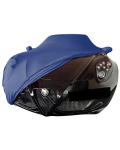 Alfa Romeo 4C Spider Indoor Abdeckung - Spiegeltaschen - Blau