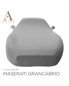 Maserati GranCabrio Indoor Autoabdeckung - Spiegeltaschen - Grau