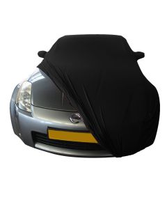 Nissan 350Z Roadster Indoor Autoabdeckung - Spiegeltaschen - Schwarz