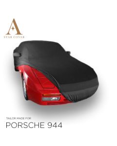 Porsche 944 Indoor Autoabdeckung - Spiegeltaschen - Schwarz