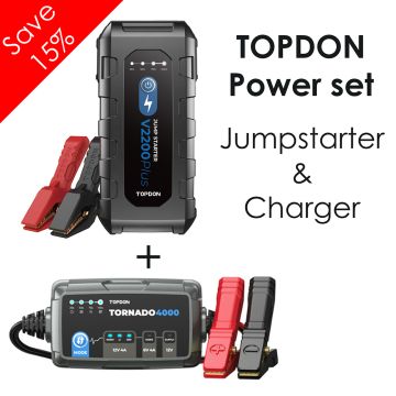 TOPDON Starthilfeset + Batterieladegerät